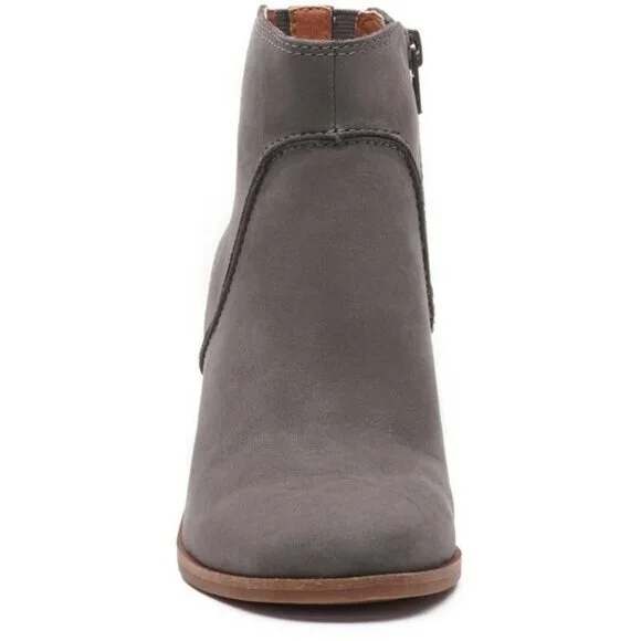 Lucky Brand Zanta Leather Wedge Pull On Ankle Booties Size 7.5 - Picture 3 of 12